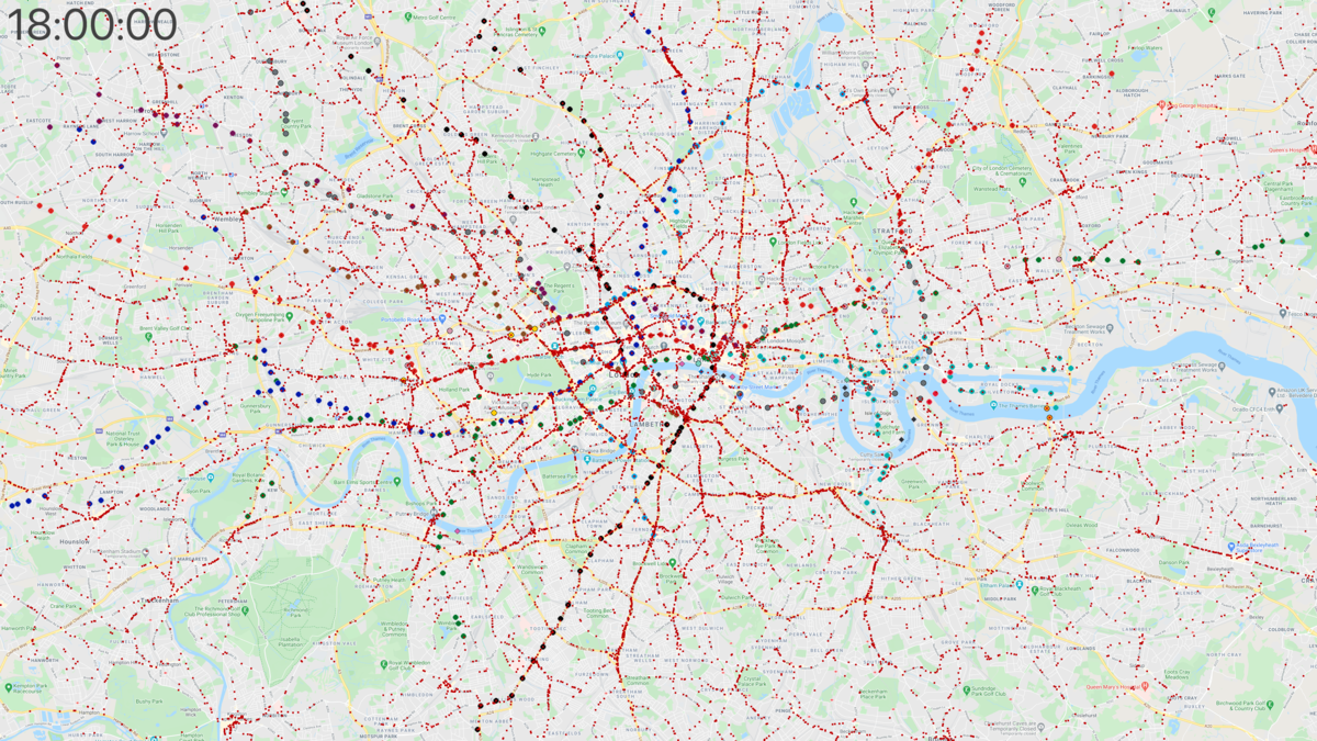 Wider London: trains, buses and boats at 6pm